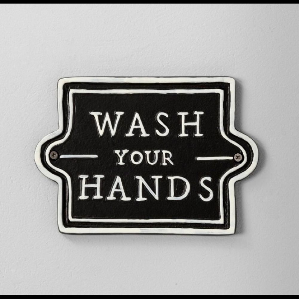 HEARTH AND HAND Magnolia Wall Sign Wash Your Hands